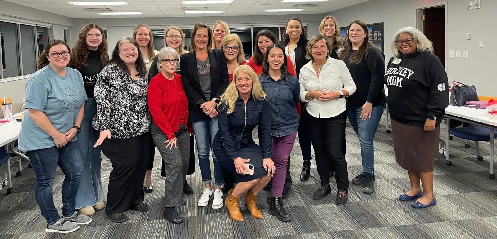 Women from NAWIC Cleveland gather together for WIC (women in construction) week in 2024