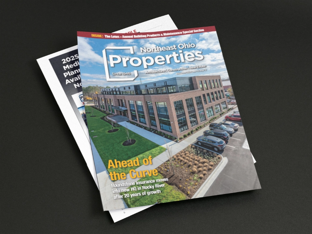 The cover of properties magazine