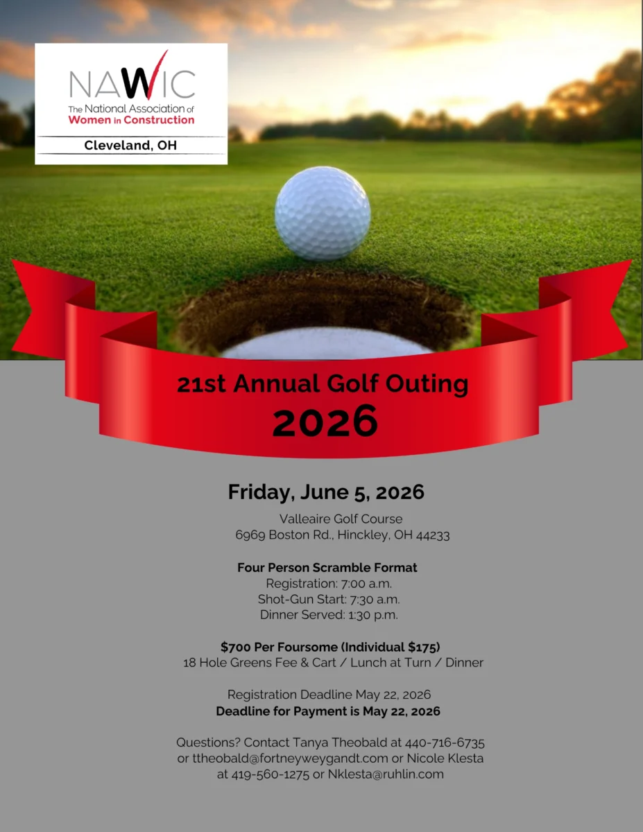 NAWIC CLE Golf outing 2026 flyer